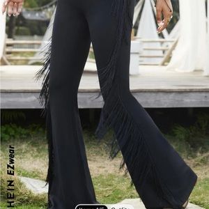 Fringe flare pants